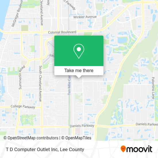 T D Computer Outlet Inc map