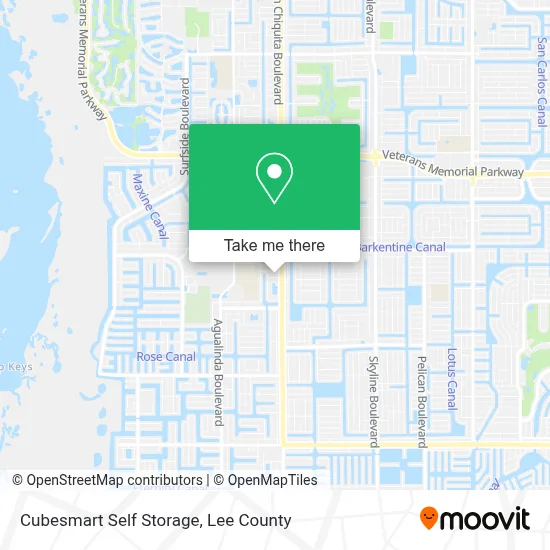 Cubesmart Self Storage map