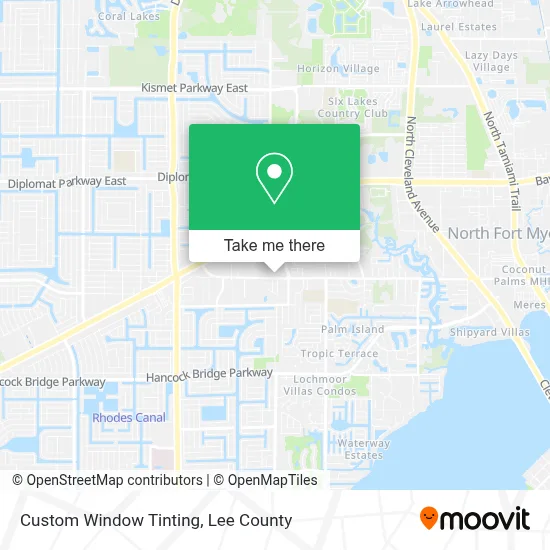 Custom Window Tinting map