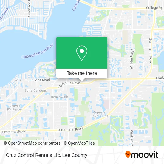 Cruz Control Rentals Llc map