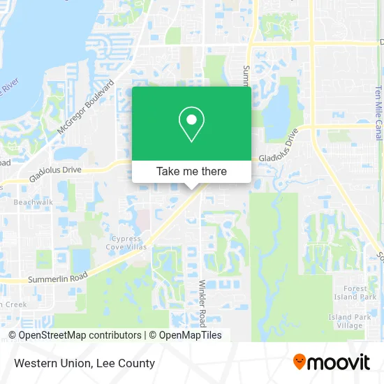 Western Union map