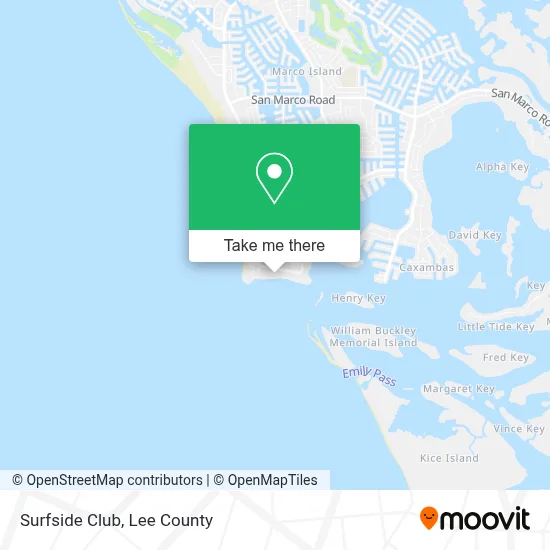 Surfside Club map
