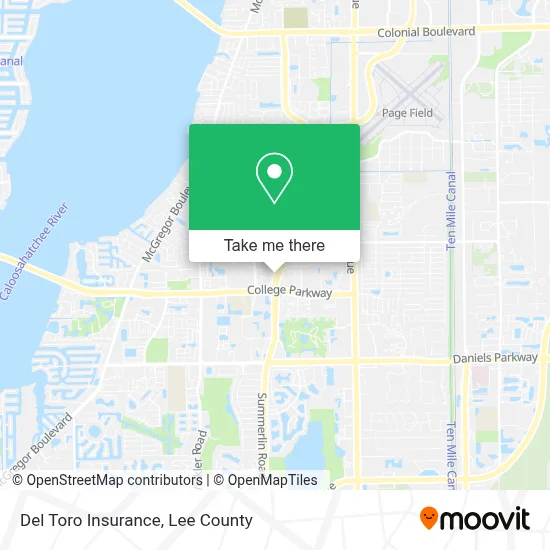 Del Toro Insurance map