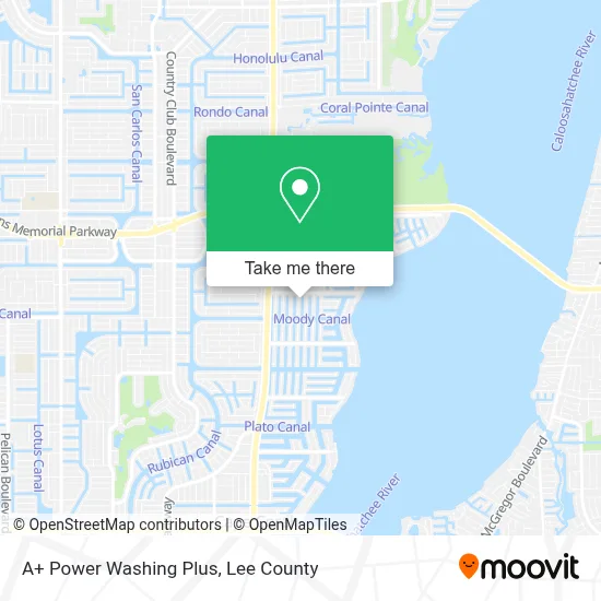 A+ Power Washing Plus map