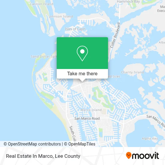 Real Estate In Marco map