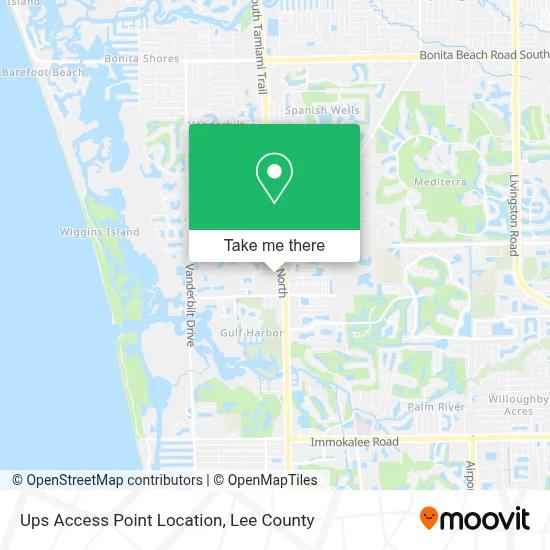 Ups Access Point Location map