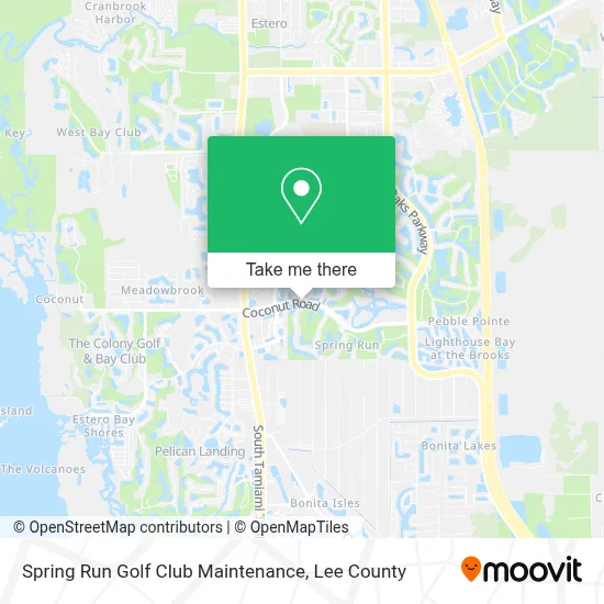 Spring Run Golf Club Maintenance map