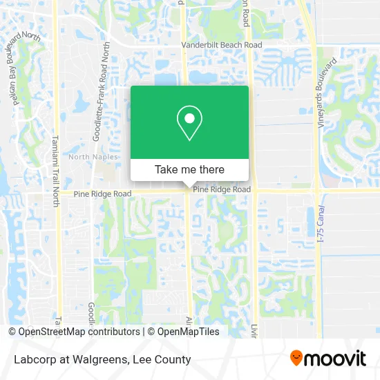 Labcorp at Walgreens map
