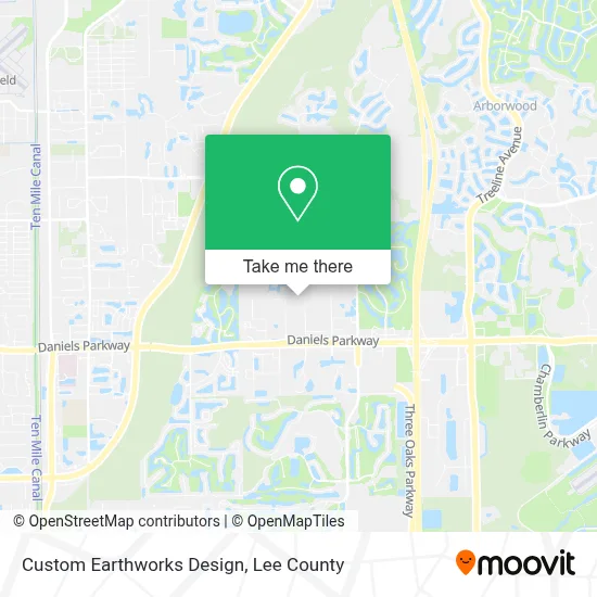 Custom Earthworks Design map