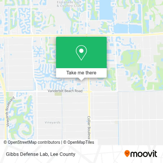 Gibbs Defense Lab map