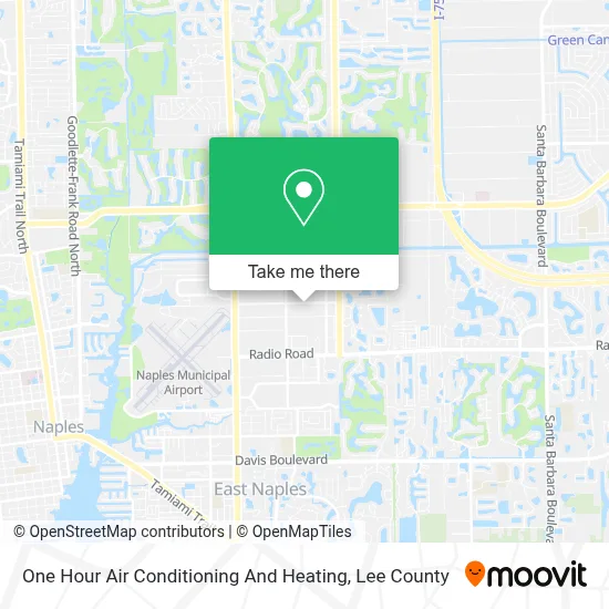 One Hour Air Conditioning And Heating map