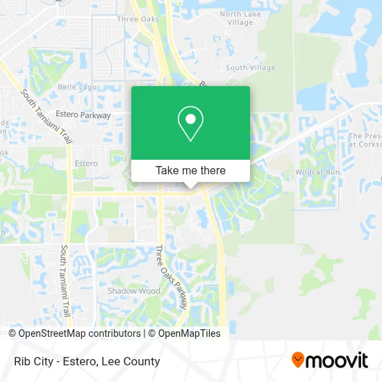 Rib City - Estero map