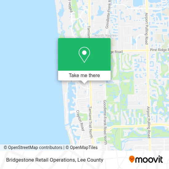 Bridgestone Retail Operations map