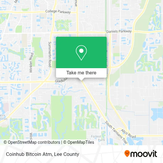 Coinhub Bitcoin Atm map