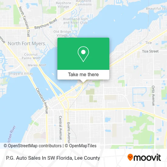 P.G. Auto Sales In SW Florida map