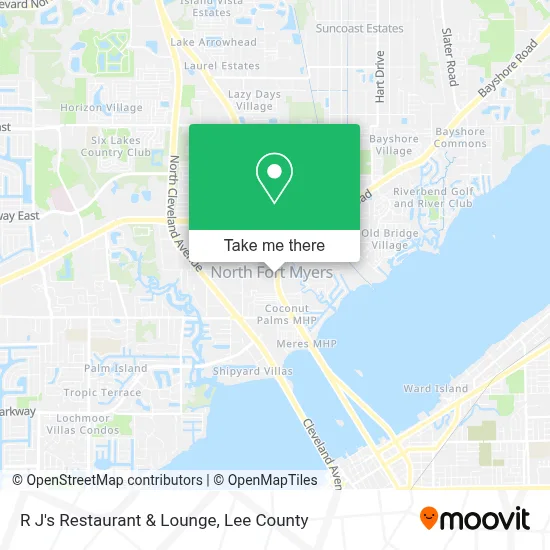 R J's Restaurant & Lounge map