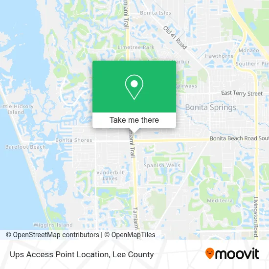 Ups Access Point Location map