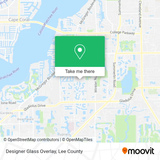 Designer Glass Overlay map