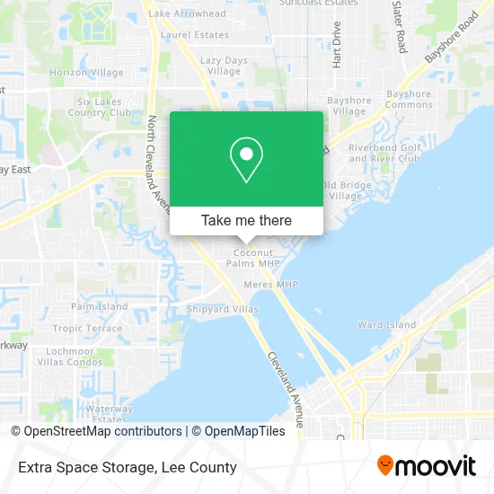Extra Space Storage map