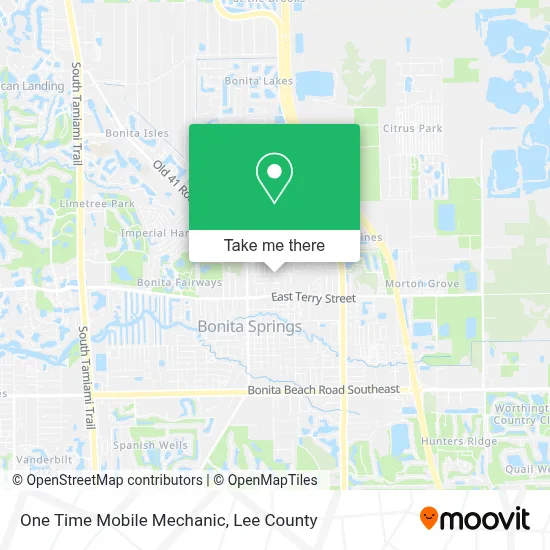 One Time Mobile Mechanic map