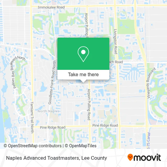 Naples Advanced Toastmasters map