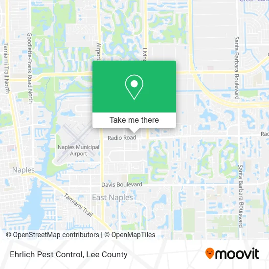 Ehrlich Pest Control map
