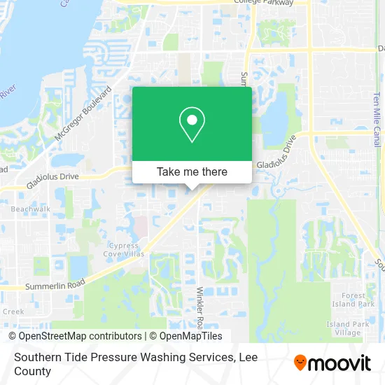 Southern Tide Pressure Washing Services map