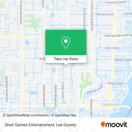Shell Games Entertainment map
