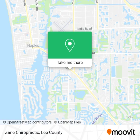 Zane Chiropractic map