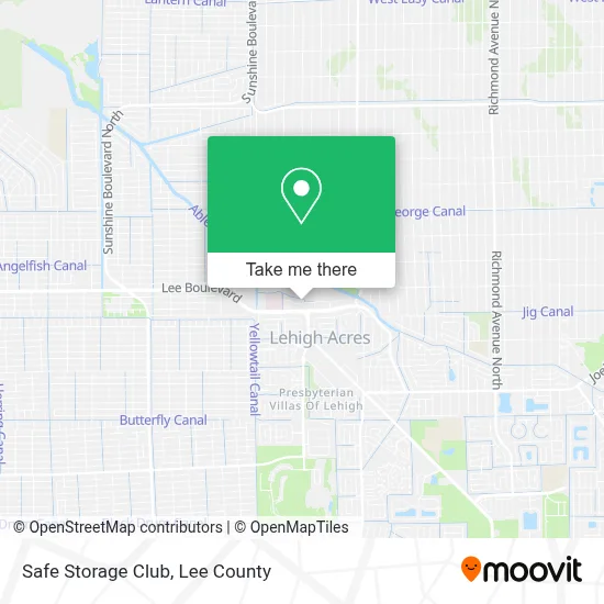 Safe Storage Club map