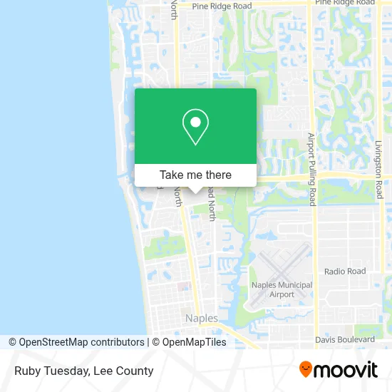 Ruby Tuesday map