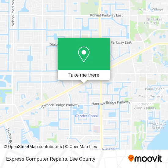 Express Computer Repairs map