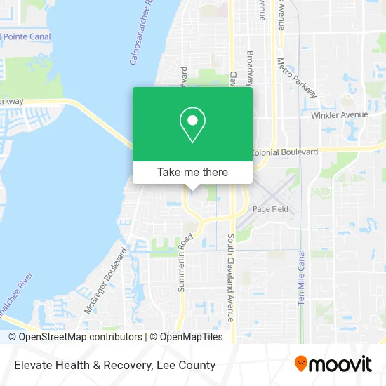 Elevate Health & Recovery map