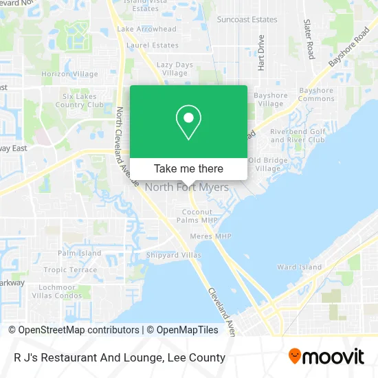 R J's Restaurant And Lounge map