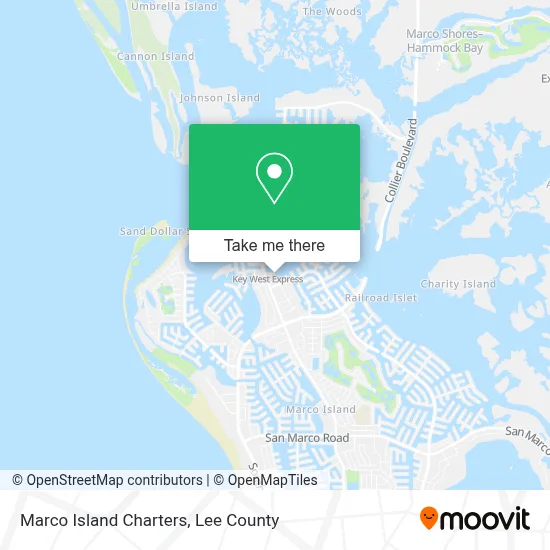 Marco Island Charters map