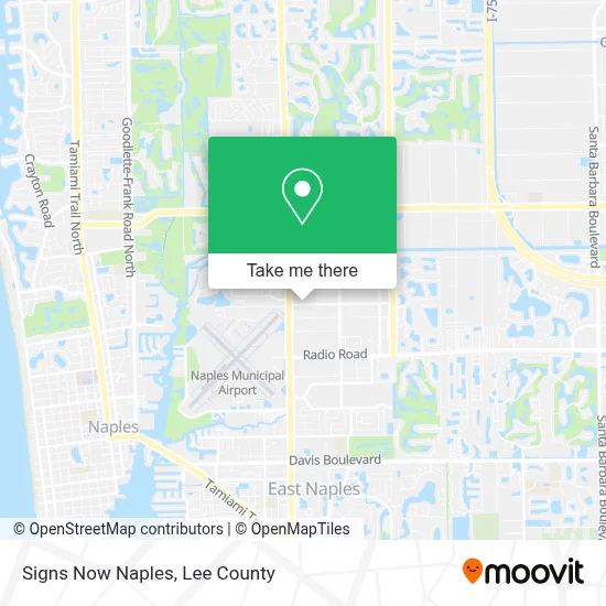Signs Now Naples map