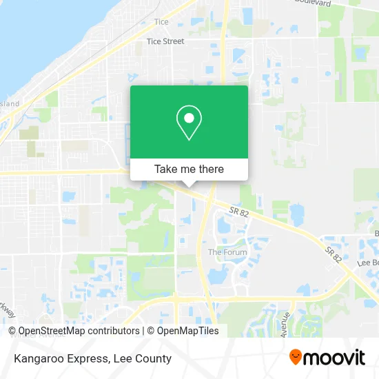 Kangaroo Express map