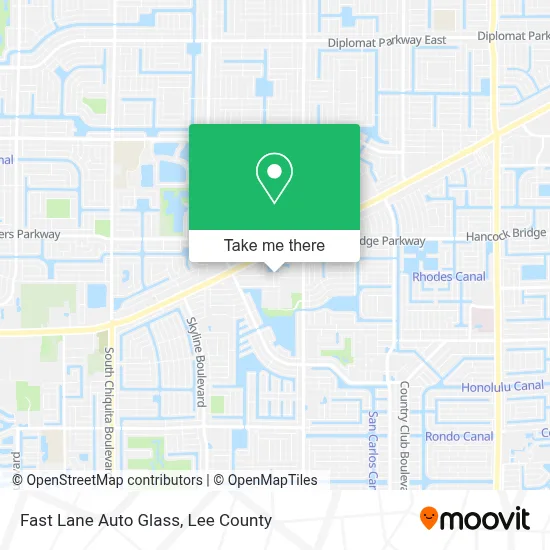 Fast Lane Auto Glass map