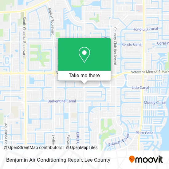 Benjamin Air Conditioning Repair map