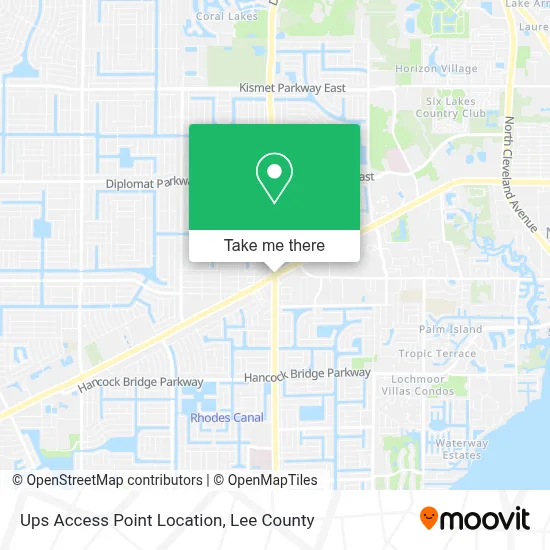 Ups Access Point Location map