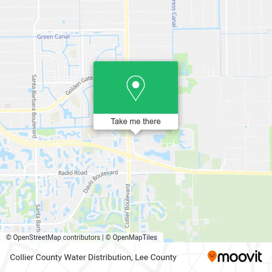 Collier County Water Distribution map