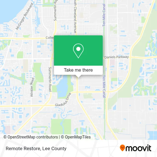 Remote Restore map