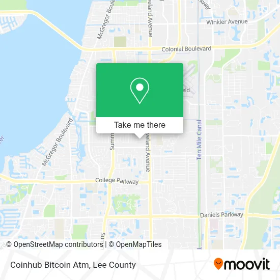 Coinhub Bitcoin Atm map