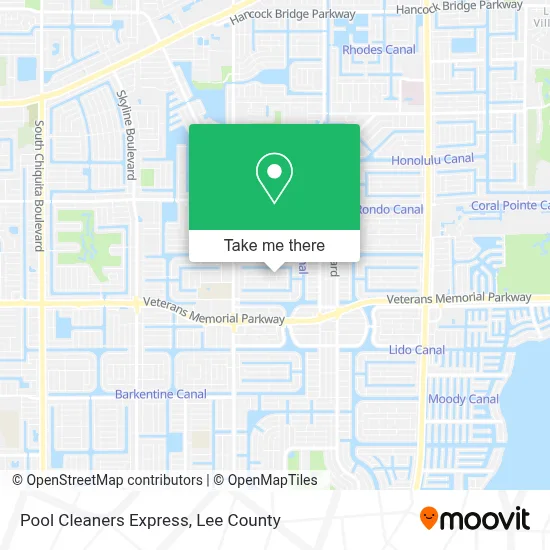 Pool Cleaners Express map