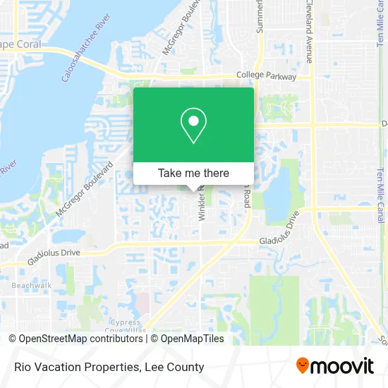 Rio Vacation Properties map