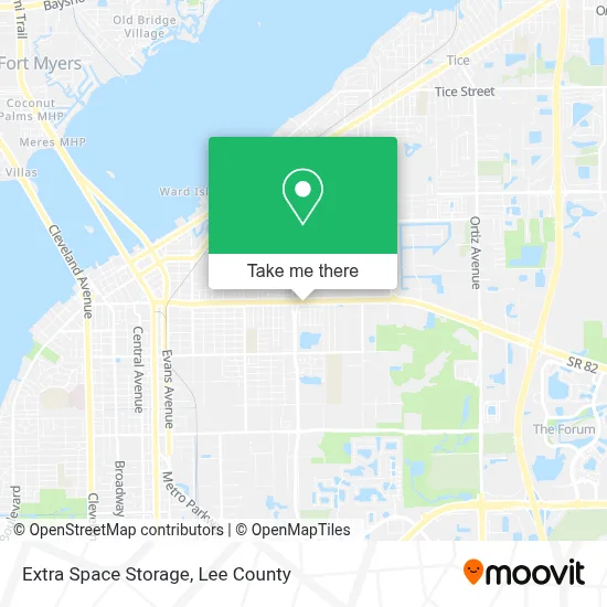 Extra Space Storage map