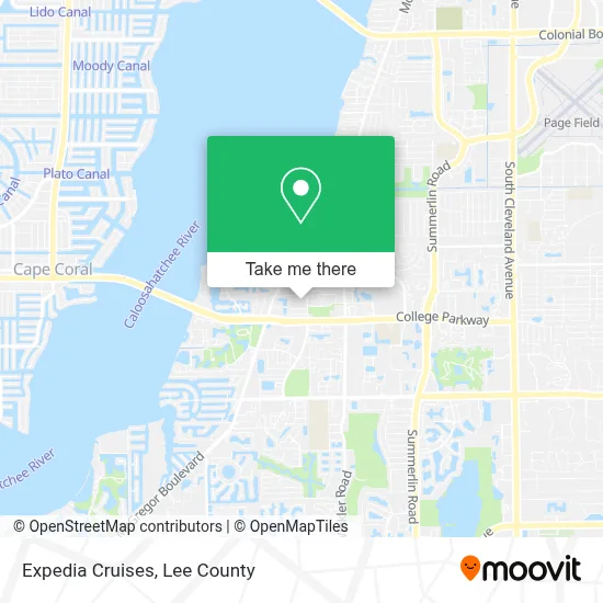 Expedia Cruises map
