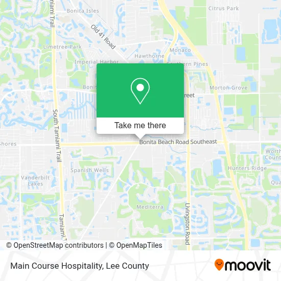 Main Course Hospitality map