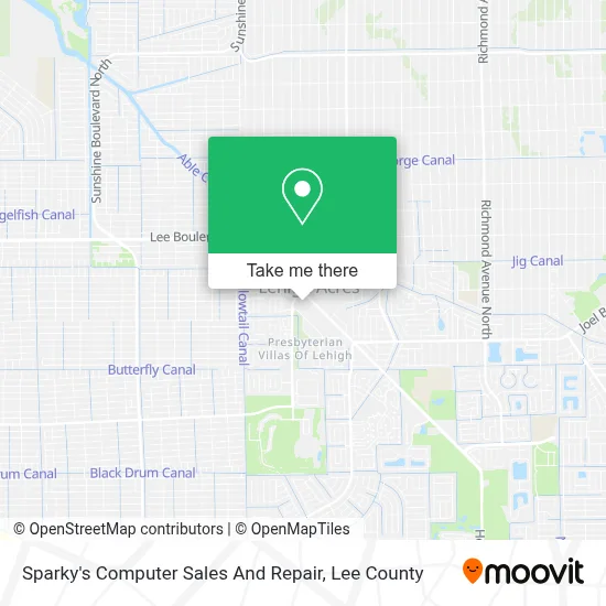 Sparky's Computer Sales And Repair map