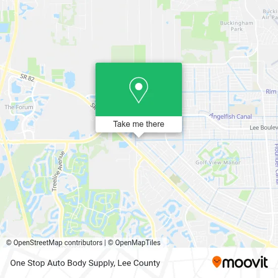One Stop Auto Body Supply map